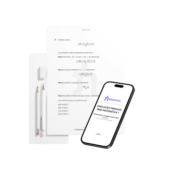 Simulacro Premium PAES Matemática 1 - Forma 102