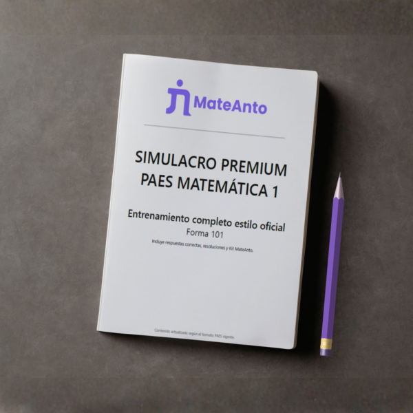 Ensayo Premium PAES Matemática 1 - Forma 101
