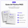 Guías de práctica PAES Matemática 1 MateAnto con ejercicios de Números y Operaciones y Datos y Probabilidad