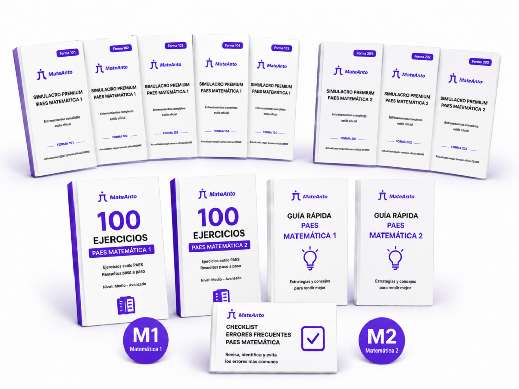 Pack Premium PAES Matemática M1 + M2