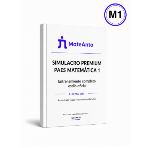 Ensayo Premium PAES Matemática 1 - Forma 104